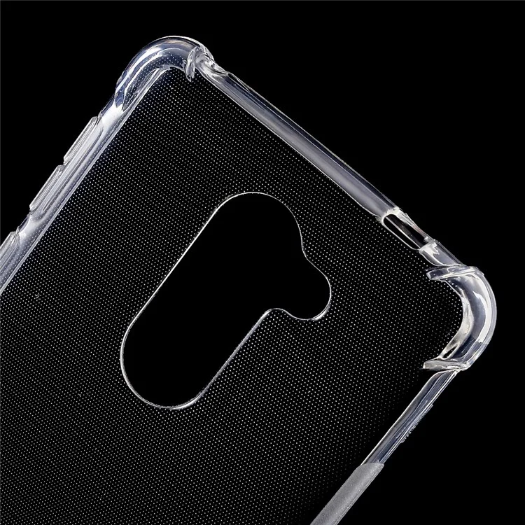 For Huawei Honor 6x (2016) Thin Glossy Gel TPU Cover Case with Non-slip Inner - Transparent