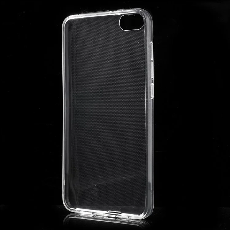 For Huawei Honor Play 4X Thin Glossy Gel TPU Cover Case with Non-slip Inner - Transparent