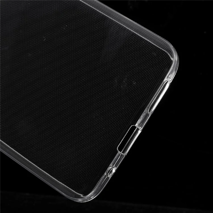 For Huawei Honor Play 4X Thin Glossy Gel TPU Cover Case with Non-slip Inner - Transparent