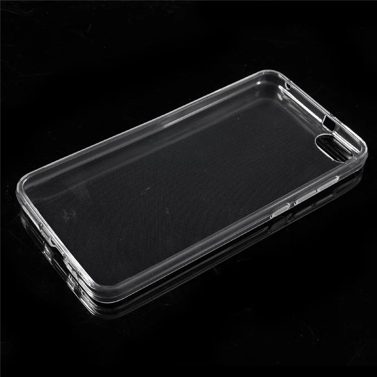 For Huawei Honor Play 4X Thin Glossy Gel TPU Cover Case with Non-slip Inner - Transparent