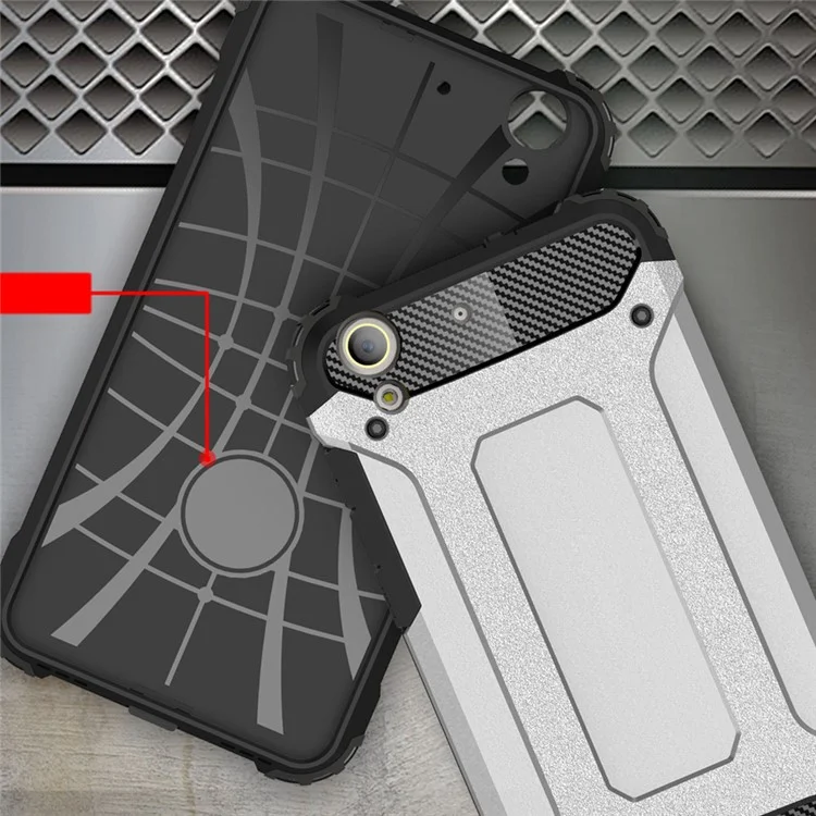 Armor Guard Plastic + TPU Hybrid Shell Case for Huawei Y6 II/Y6II/Honor 5A - White