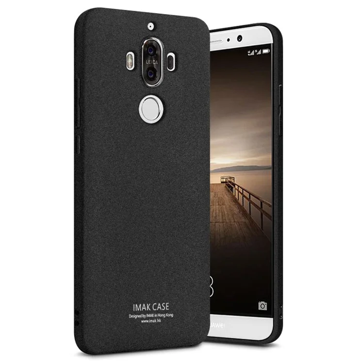 IMAK Anti-fingerprint TPU Phone Cover for Huawei Mate 9 + Screen Protector Film - Matte Black