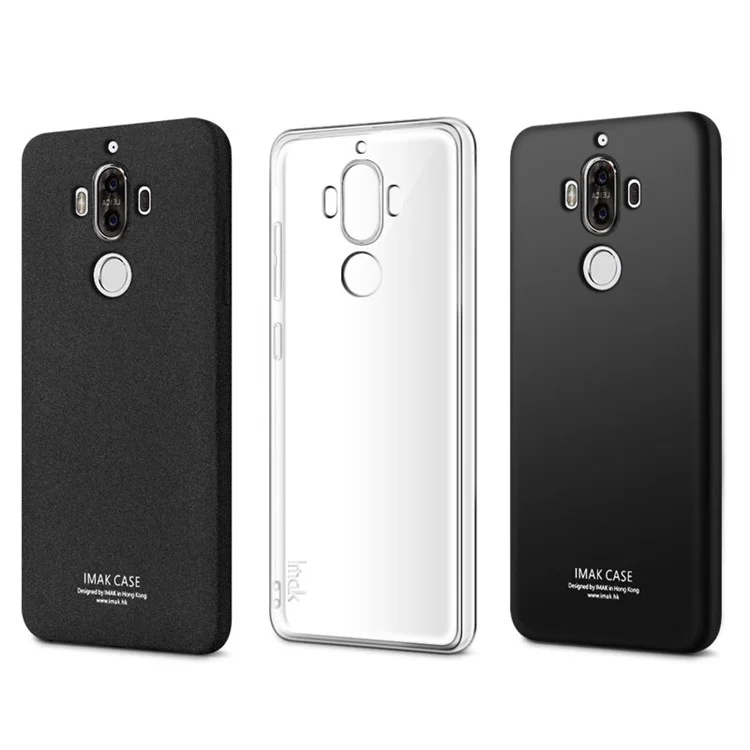 IMAK Anti-fingerprint TPU Phone Cover for Huawei Mate 9 + Screen Protector Film - Matte Black