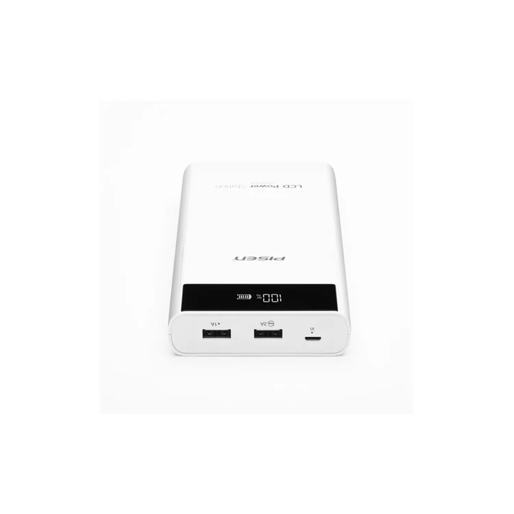PISEN LCD Power Station II 20000mAh 1A/2A Dual USB Power Bank Battery Charger for iPhone iPad Samsung Etc.