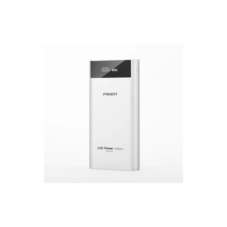 PISEN LCD Power Station II 20000mAh 1A/2A Dual USB Power Bank Battery Charger for iPhone iPad Samsung Etc.