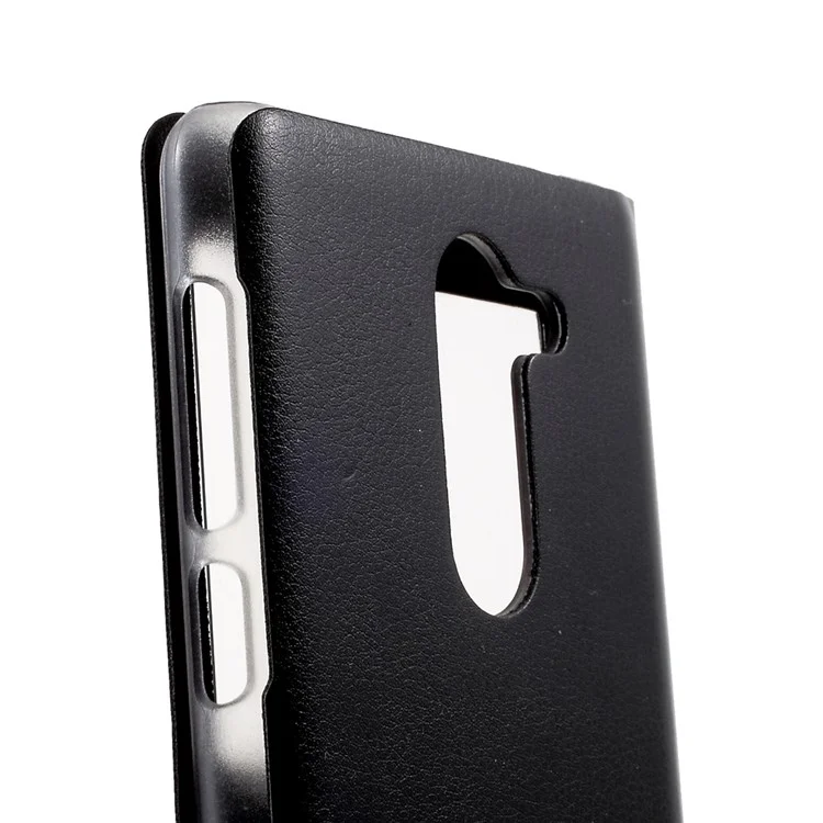 View Window Wake Sleep Leather Smart Case for Huawei Honor 6x (2016) / Mate 9 Lite - Black