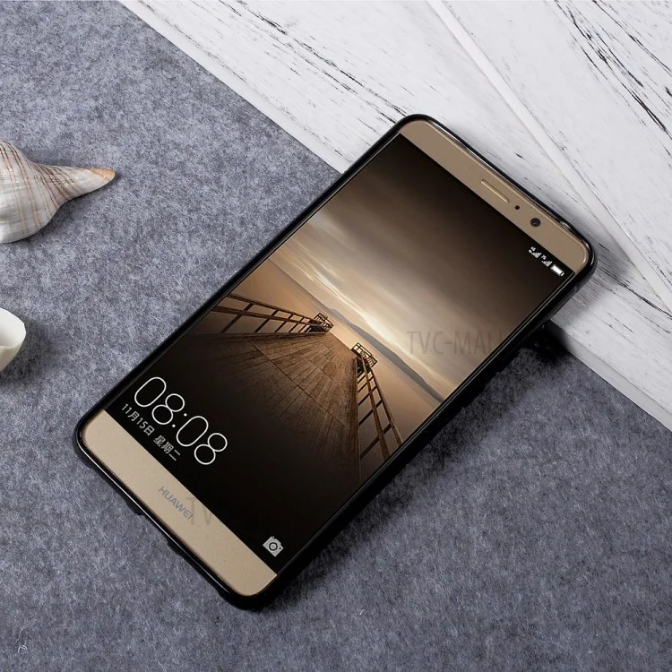 S Shape TPU Phone Case for Huawei Mate 9 - Black