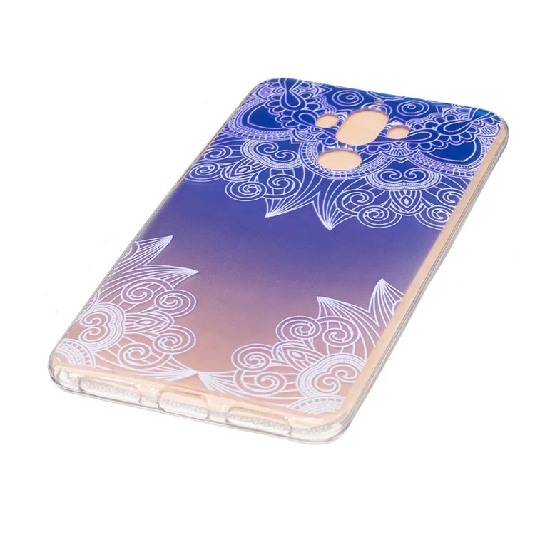 Embossing Soft Phone Cover (TPU) for Huawei Mate 9 - Mandala Flower