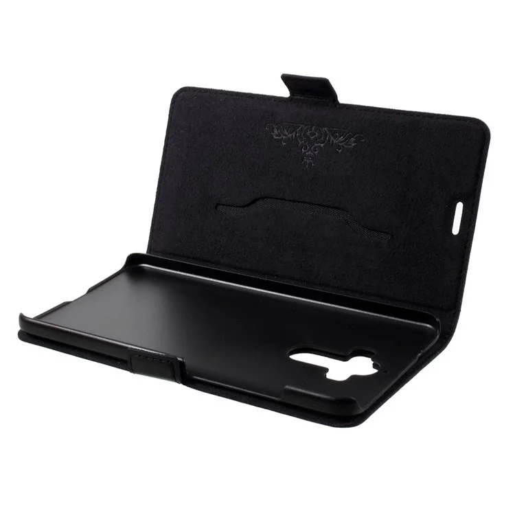 DOORMOON Genuine Leather Case for Huawei Mate 9 with Card Holder - Black