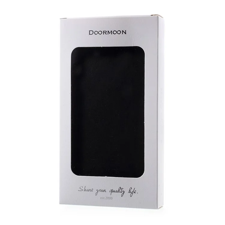 DOORMOON Genuine Leather Case for Huawei Mate 9 with Card Holder - Black