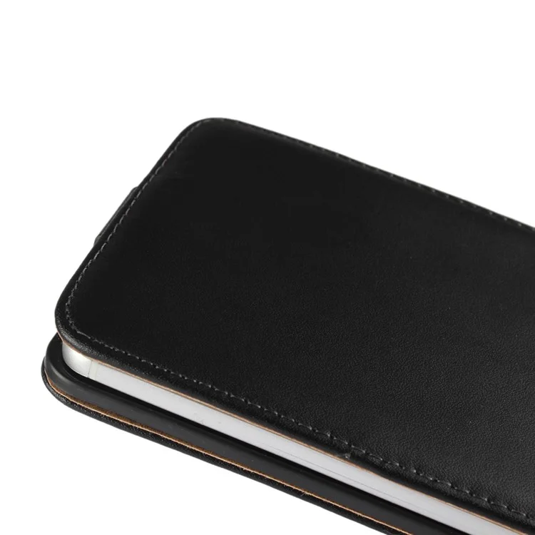 For Huawei Mate 9 Vertical Flip Split Genuine Leather Phone Case Cover - Black