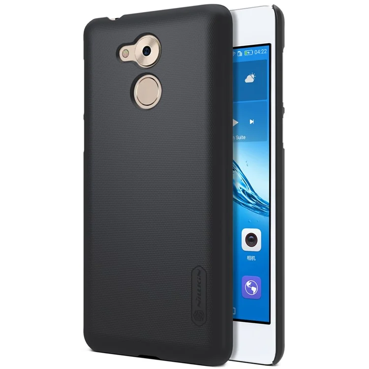 NILLKIN Super Frosted Shield Hard Phone Case for Huawei Enjoy 6s / Honor 6C with Screen Protector - Black