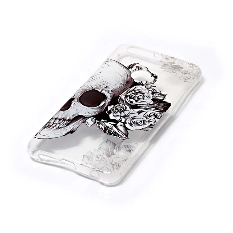Pattern Printing IMD TPU Case for Huawei Honor 8 - Cool Skull