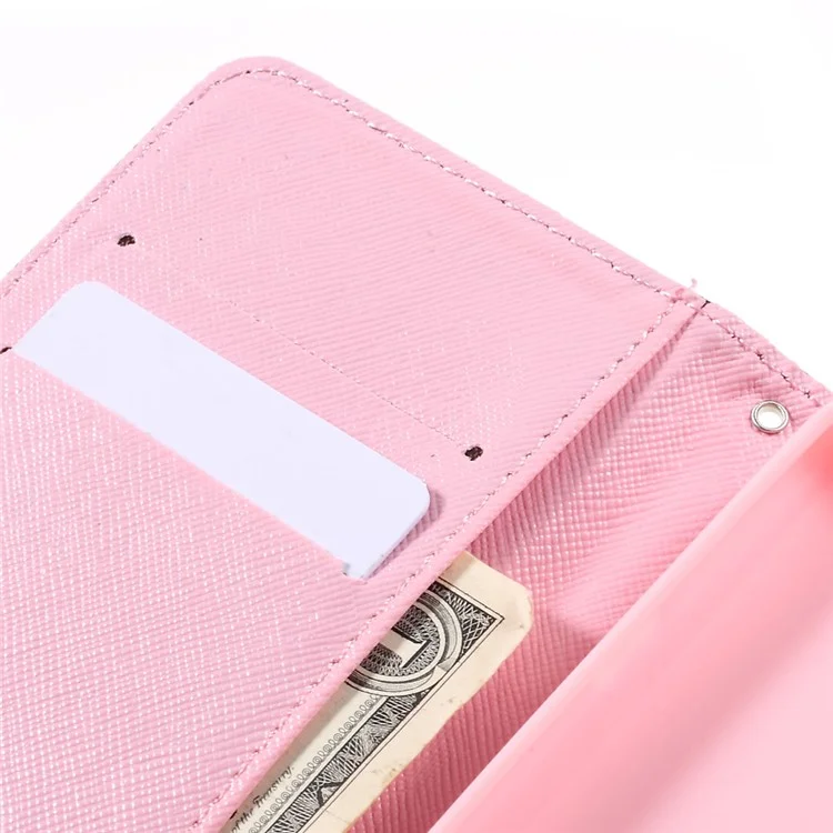 Wallet Leather Stand Case for Huawei Y5II/Y5 II/Honor 5 - Flowers Pattern