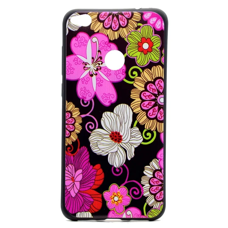 Patterned TPU Gel Case for Huawei P8 Lite (2017) / Honor 8 Lite - Vivid Flowers
