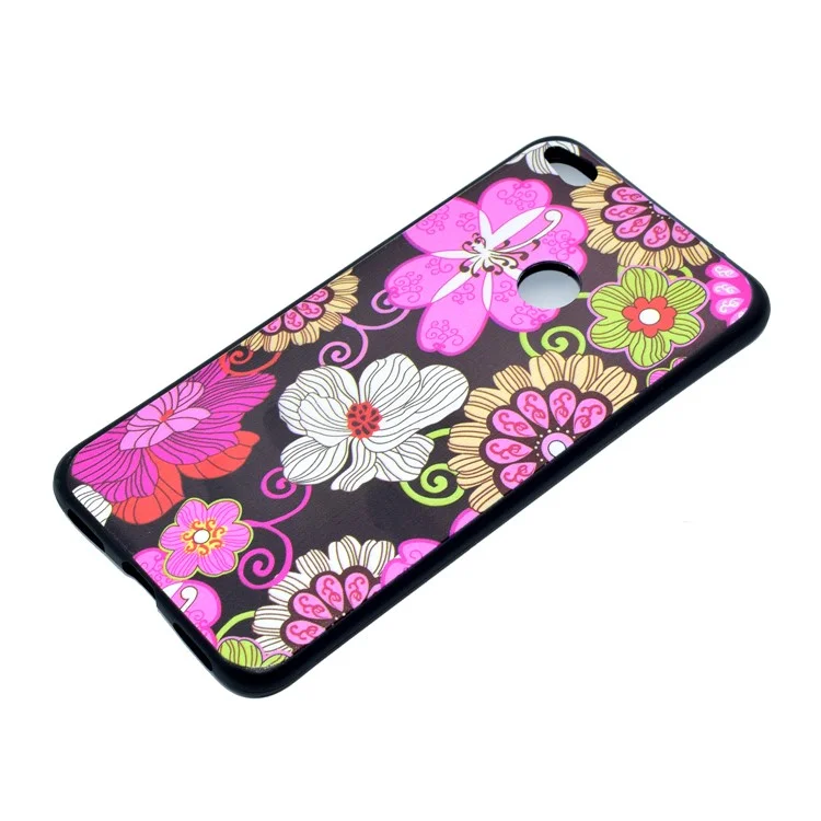Patterned TPU Gel Case for Huawei P8 Lite (2017) / Honor 8 Lite - Vivid Flowers
