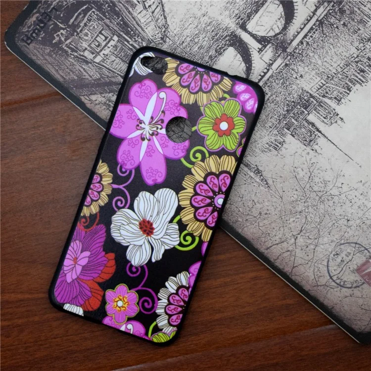 Patterned TPU Gel Case for Huawei P8 Lite (2017) / Honor 8 Lite - Vivid Flowers