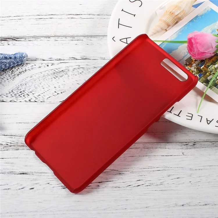 Pour la Coque de Couverture de Téléphone en Plastique Dur Caoutchouté Huawei P10 - Rouge