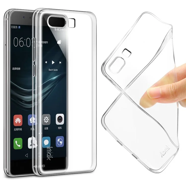 IMAK Stealth Clear Soft Case TPU Mobile Cover for Huawei P10 - Transparent