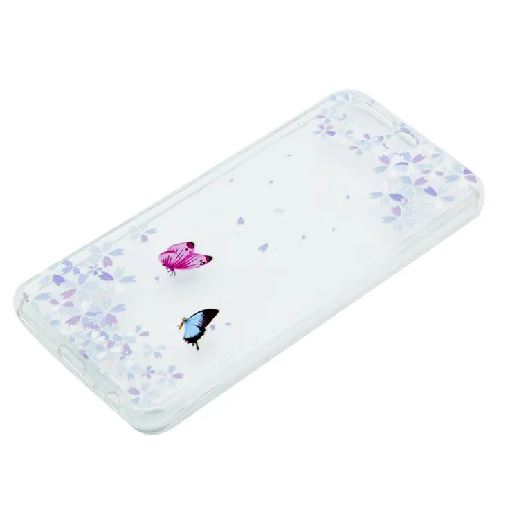 Pattern Printing TPU Case for Huawei P10 - Butterflies and Flowers