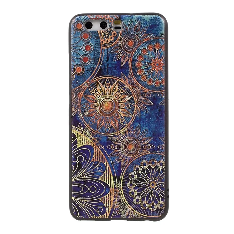 Embossed TPU Case for Huawei P10 - Mandala Flowers
