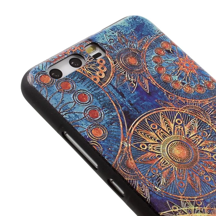 Embossed TPU Case for Huawei P10 - Mandala Flowers