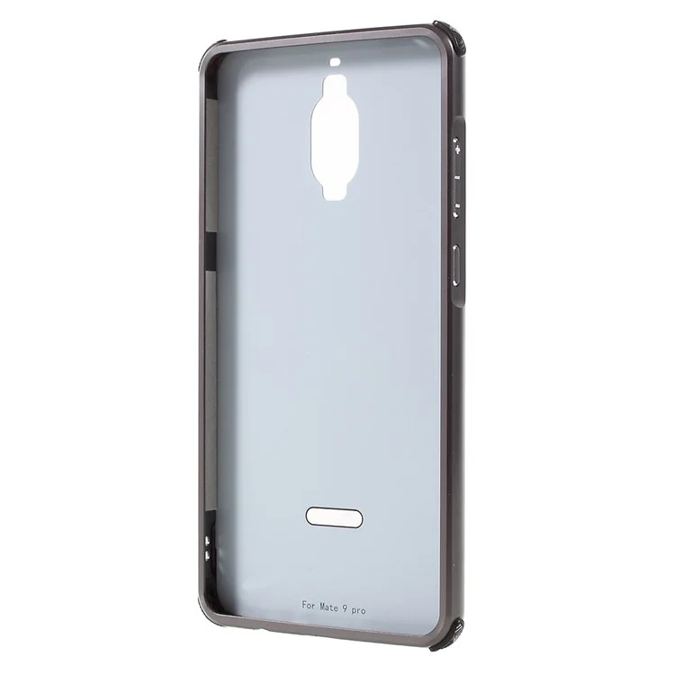 Aluminum Alloy Frame + Brushed PC Back Case for Huawei Mate 9 Pro / Porsche Design - Black