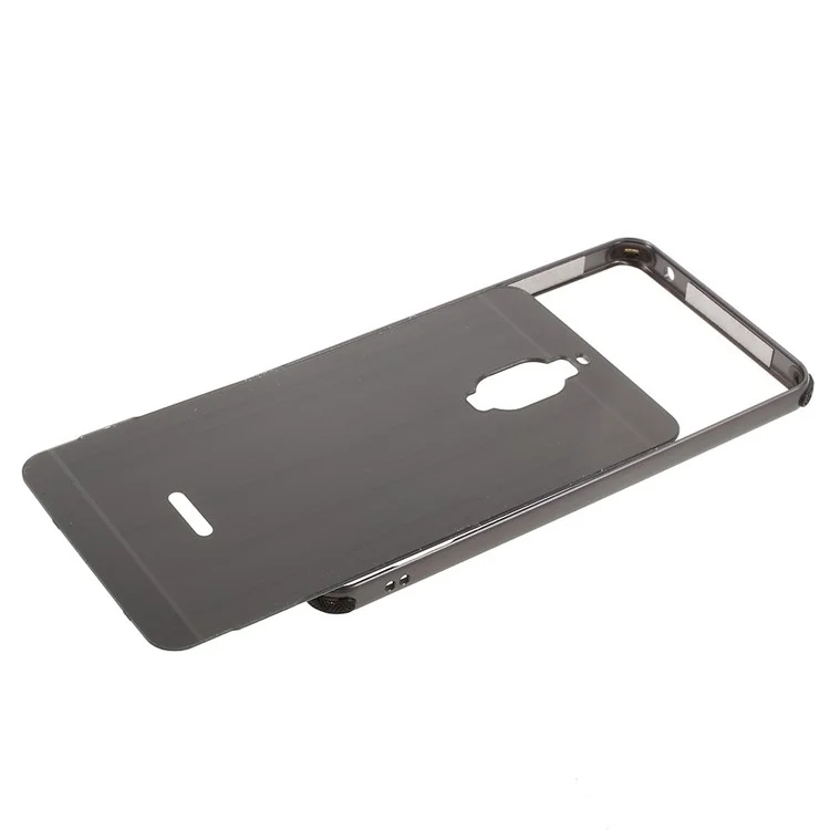 Aluminum Alloy Frame + Brushed PC Back Case for Huawei Mate 9 Pro / Porsche Design - Black