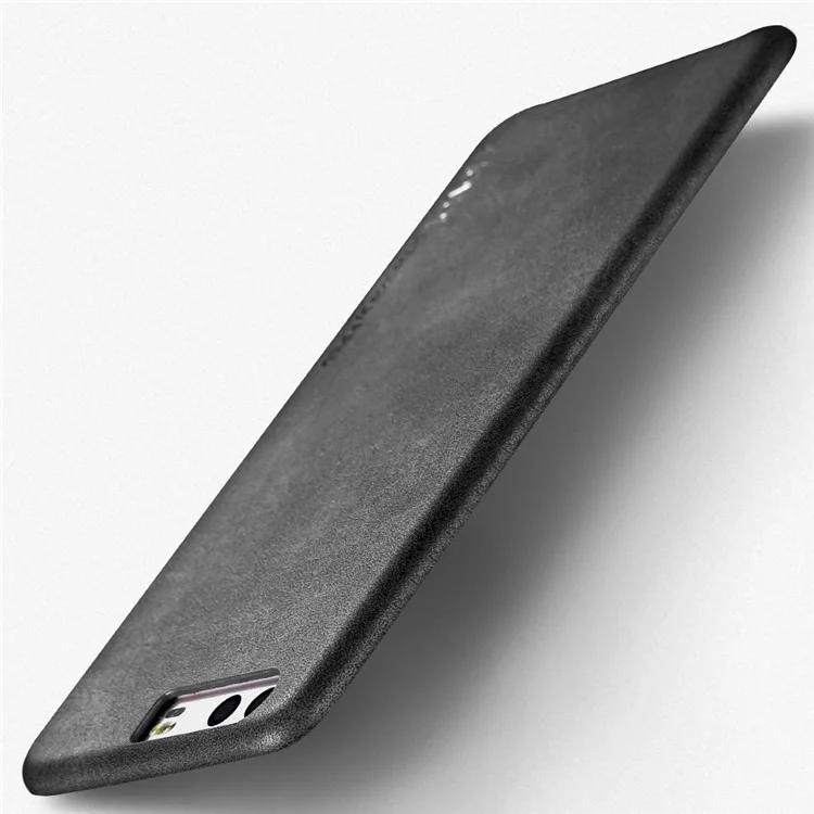 X-LEVEL Vintage Series Leather Coated Hard PC Case for Huawei P10 - Black