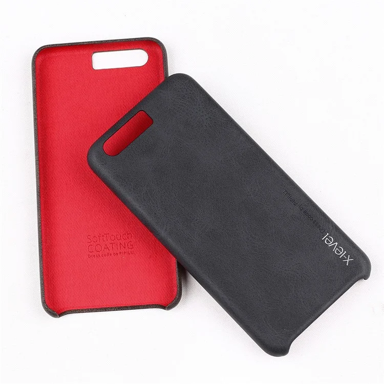 X-LEVEL Vintage Series Leather Coated Hard PC Case for Huawei P10 - Black
