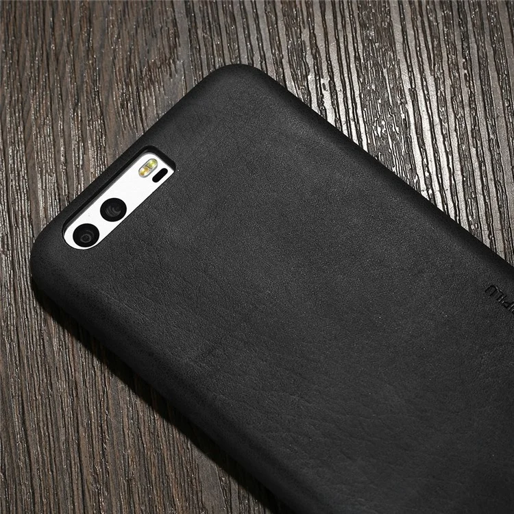 X-LEVEL Vintage Series Leather Coated Hard PC Case for Huawei P10 - Black