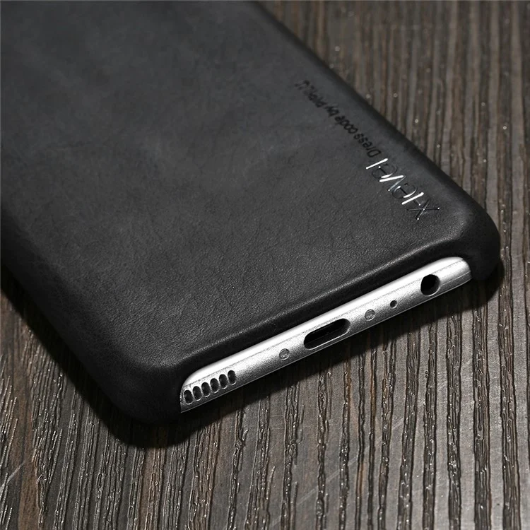 X-LEVEL Vintage Series Leather Coated Hard PC Case for Huawei P10 - Black