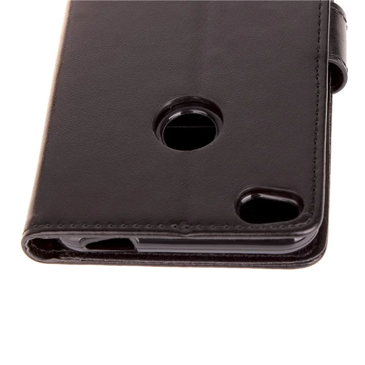 Imprinted Clover Wallet Leather Stand Case for Huawei P8 Lite (2017)/Honor 8 Lite - Black