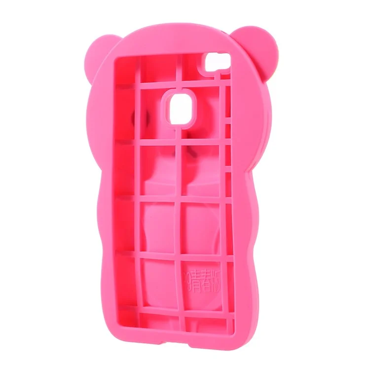 3D Rilakkuma Soft Silicone Phone Case for Huawei P9 Lite / G9 Lite - Rose