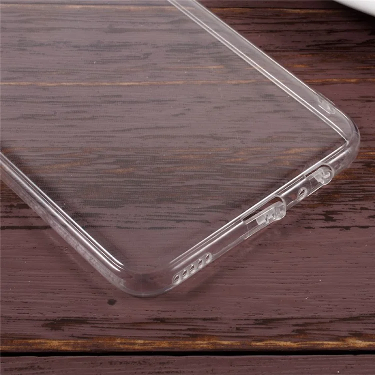 For Huawei Honor 8 Pro / Honor V9 Clear Soft TPU Back Case with Anti-dust Plugs - Transparent