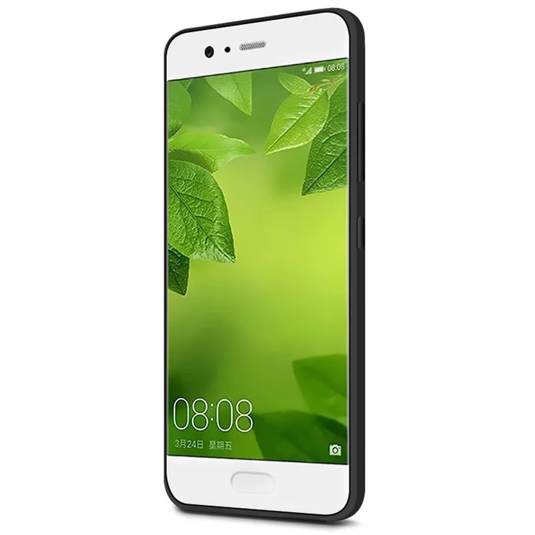 IMAK TPU Back Case with Anti-explosion Soft Screen Film for Huawei P10 - Metal Black