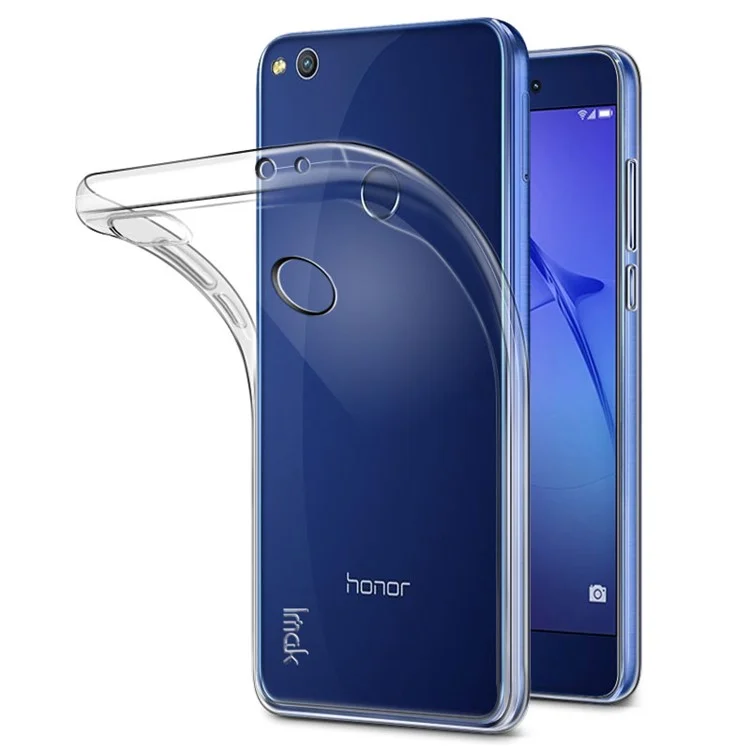 IMAK Stealth Clear Soft Case TPU Cover for Huawei P8 Lite (2017) / Honor 8 Lite + Screen Protector Film