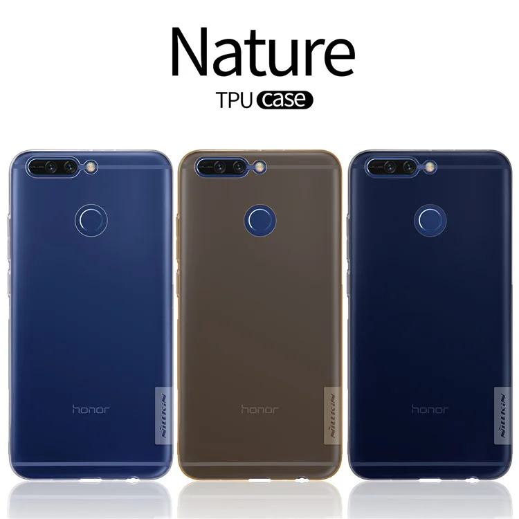 NILLKIN Nature Soft TPU Back Cover Case for Huawei Honor 8 Pro / Honor V9 - Grey