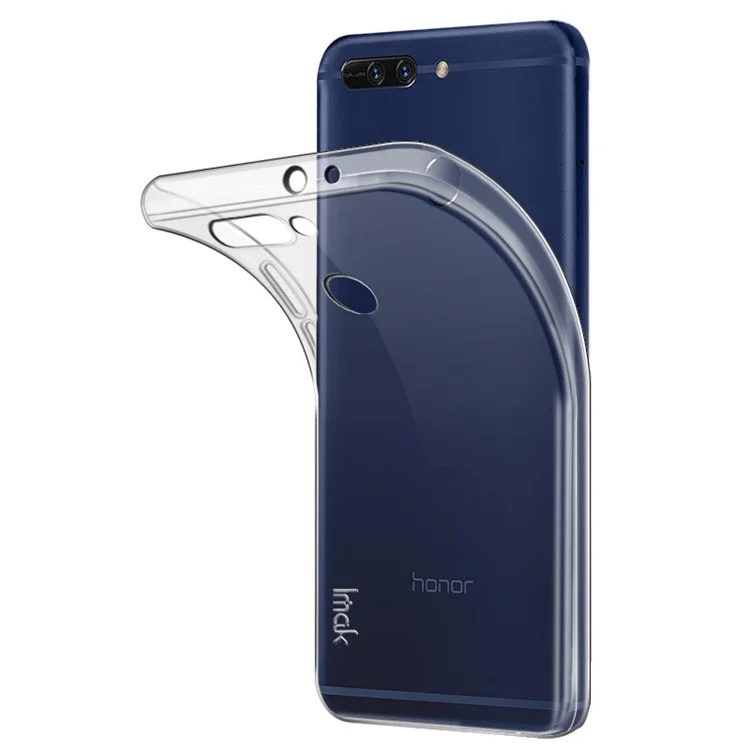 IMAK Stealth Clear TPU Soft Case with Screen Protector Film for Huawei Honor 8 Pro / Honor V9 - Transparent