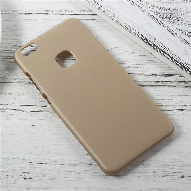 Rubberized Plastic Hard Phone Protective Cover Case for Huawei P10 Lite - Gold