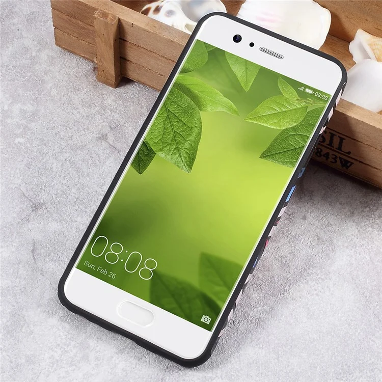 Embossed TPU Protective Phone Case for Huawei P10 Plus - Personality Pattern