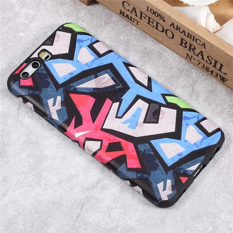 Embossed TPU Protective Phone Case for Huawei P10 Plus - Personality Pattern