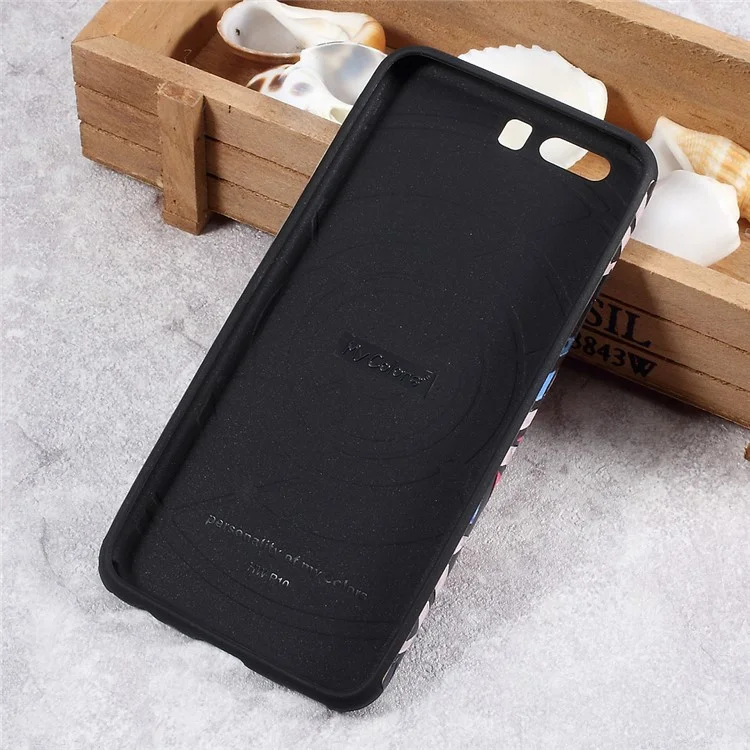 Embossed TPU Protective Phone Case for Huawei P10 Plus - Personality Pattern