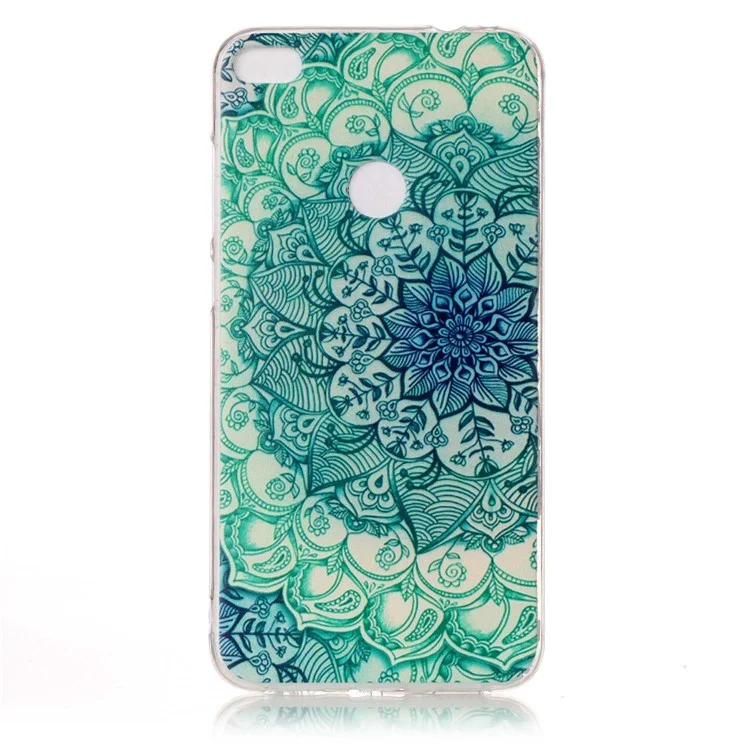 Pattern Printing TPU Case for Huawei P8 Lite (2017) / Honor 8 Lite - Henna Lotus