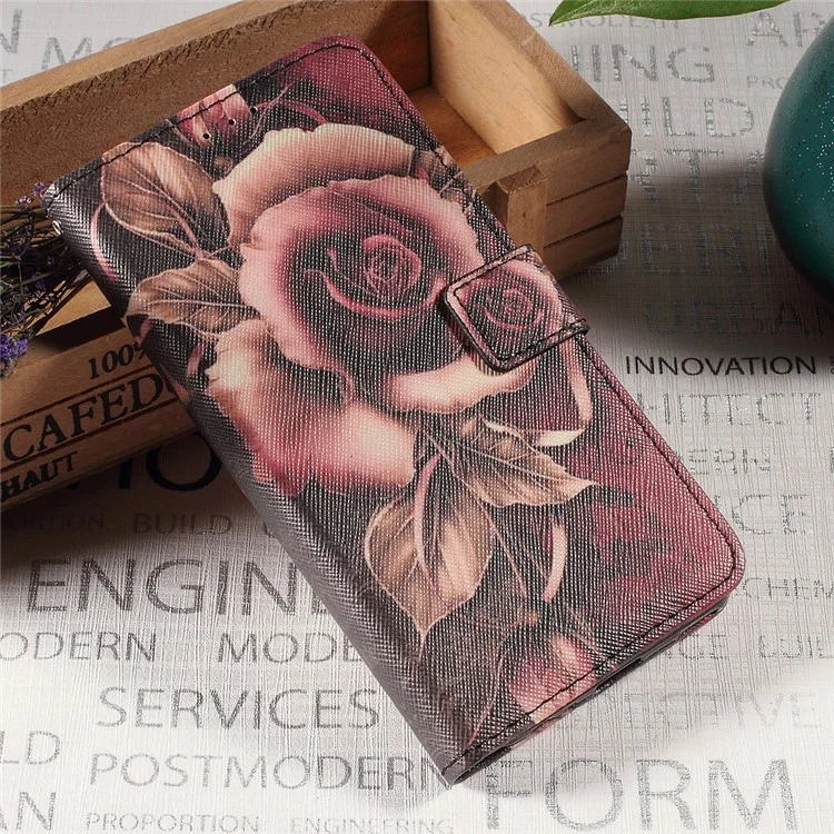 Callfree PU Leather Protective Shell for Huawei P8 Lite (2017) / Honor 8 Lite - Gothic Rose
