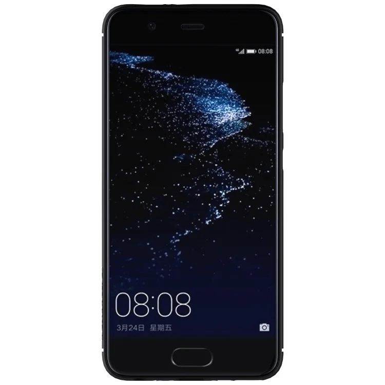 NILLKIN Synthetic Fiber Hard Phone Case for Huawei P10 Plus - Black