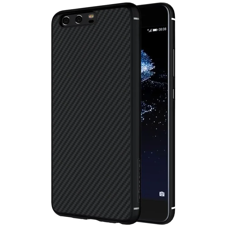 NILLKIN Synthetic Fiber Hard Phone Case for Huawei P10 Plus - Black