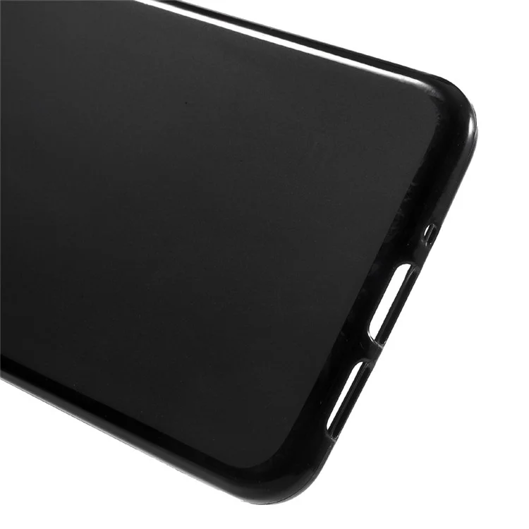 Matte Skin TPU Phone Cover Case for Huawei P10 Lite - Black