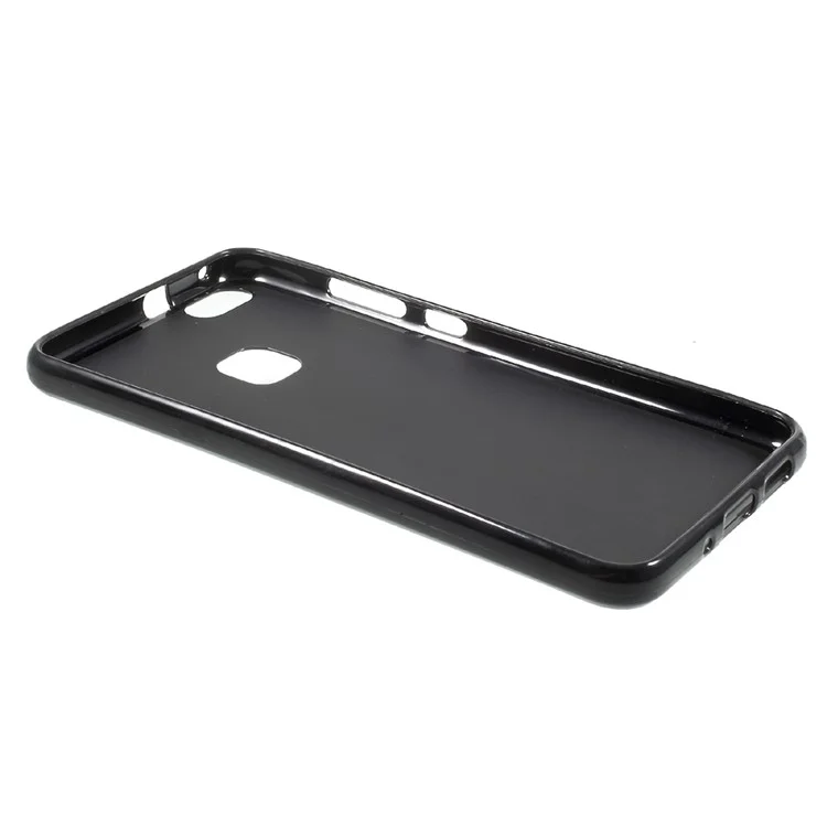 Matte Skin TPU Phone Cover Case for Huawei P10 Lite - Black