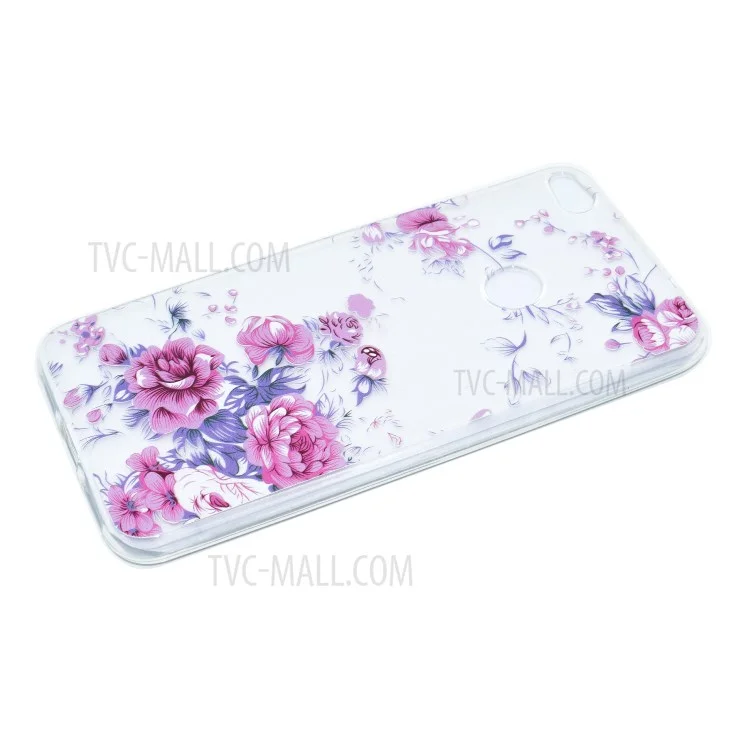 Pattern Printing TPU Shell for Huawei P8 Lite (2017) / Honor 8 Lite - Flowers Pattern